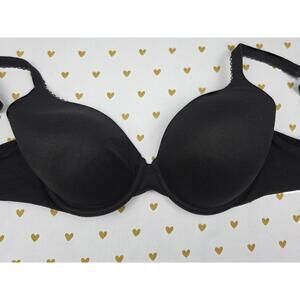 Victorias Secret Black Lined Perfect coverage bra 32DD